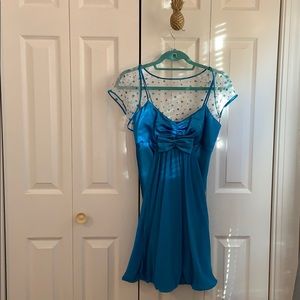 Morgan and Co.✨3 for $25✨Y2K Spaghetti Strap Cocktail Bubble Dress w/ Shall Sz 3